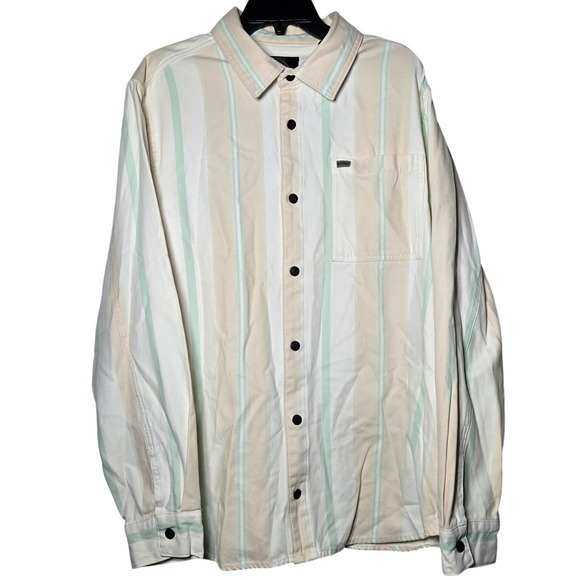 Buffalo David Bitton Other - Buffalo David Bitton Multicolor Striped Sann Denim Shirt Jacket XL Shacket‎ Fall